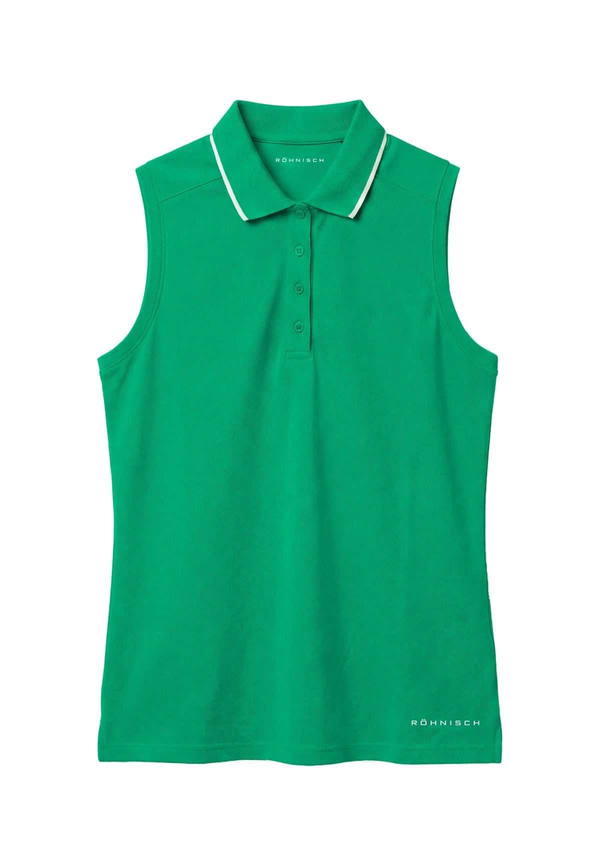 Miriam Sleeveless Poloshirt, Jolly Green