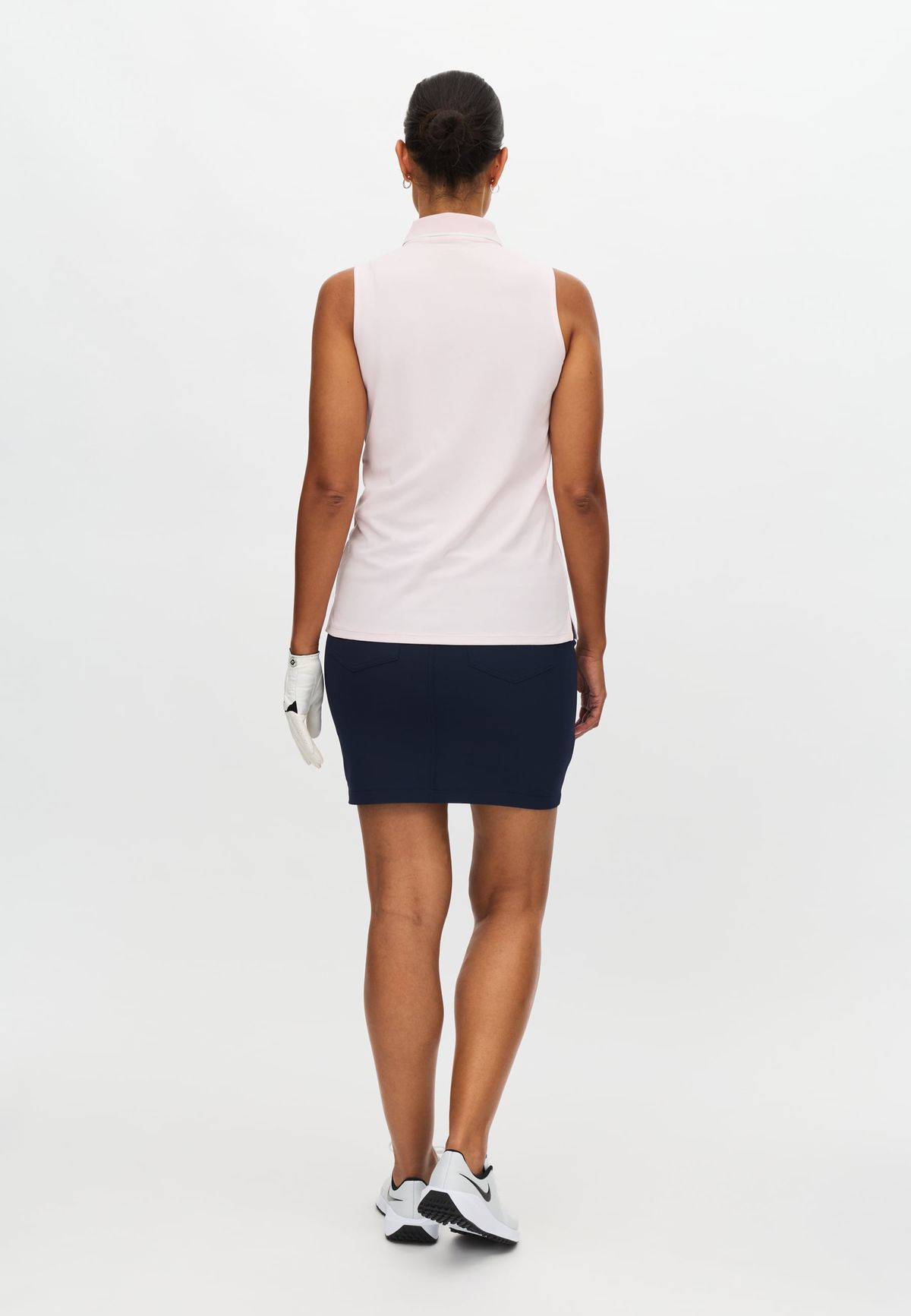 Miriam Sleeveless Poloshirt, Cradle Pink