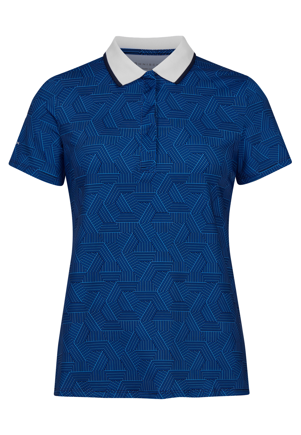 Deni Poloshirt, Hexagon Blue