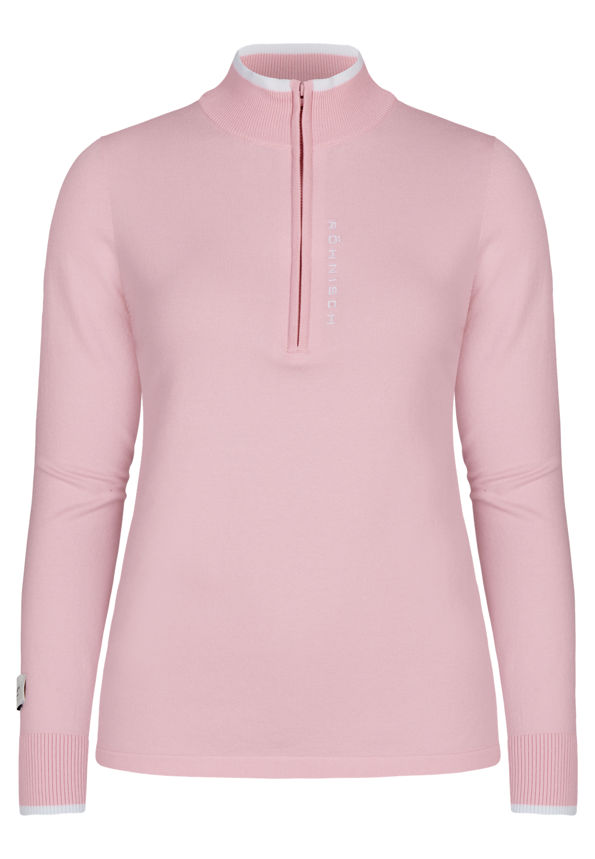 Knitted Half Zip, Orchid Pink