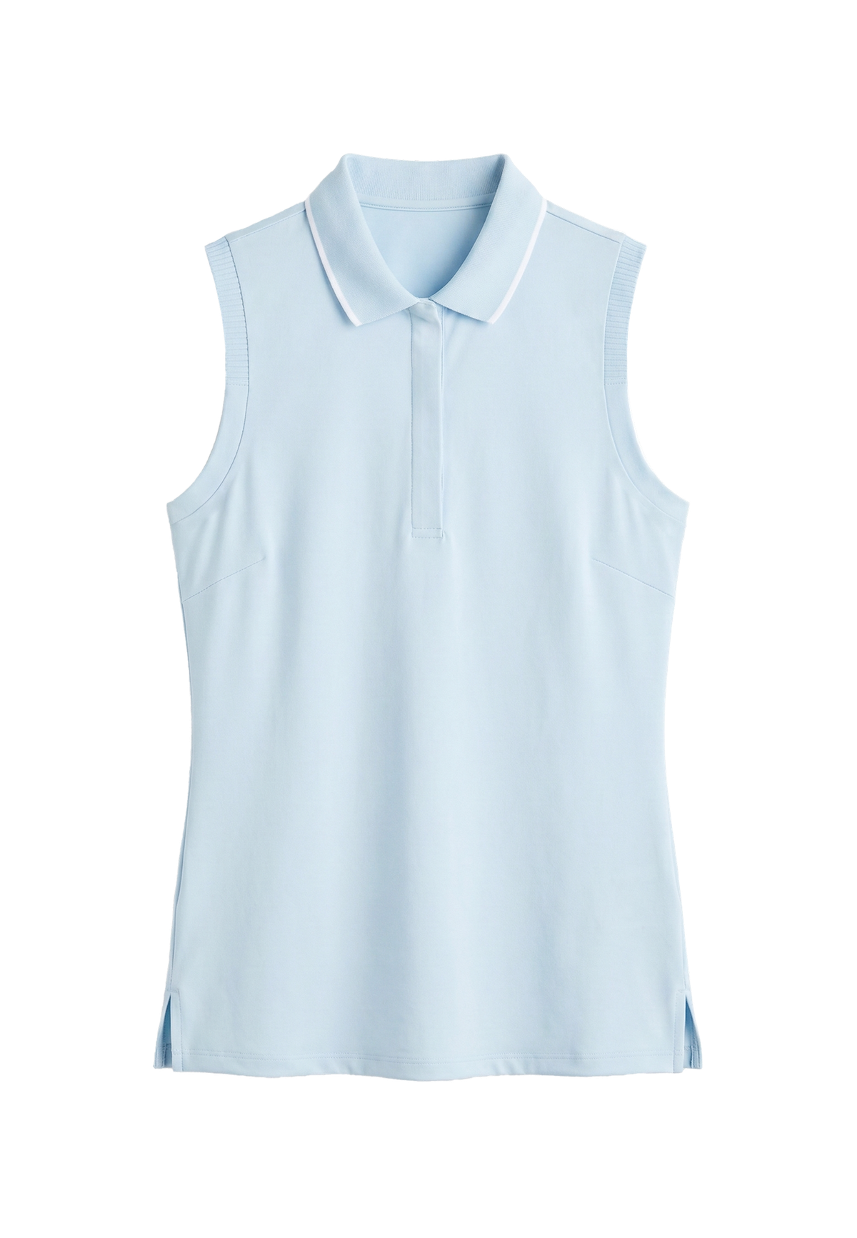 Deni Sleeveless Poloshirt, Skyway