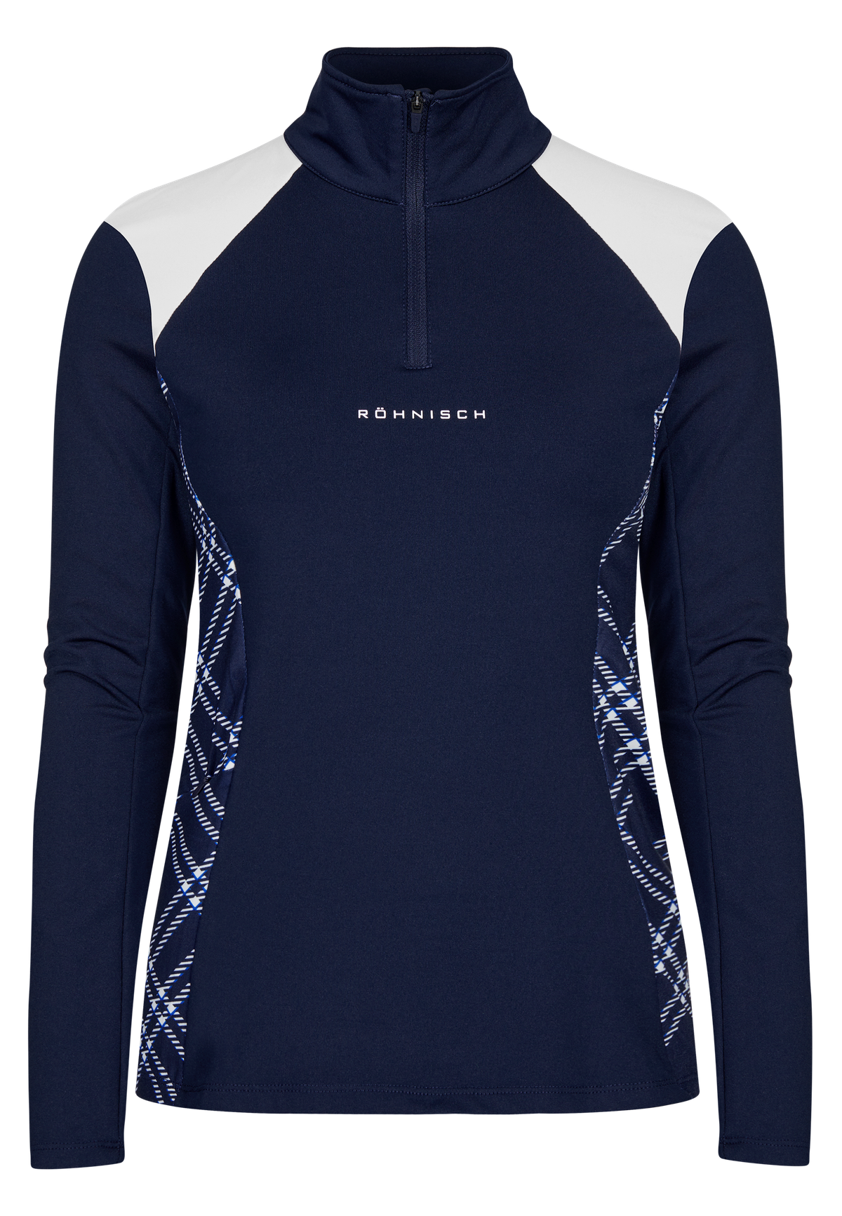 Eira Thermal Top, Oversize Check Navy