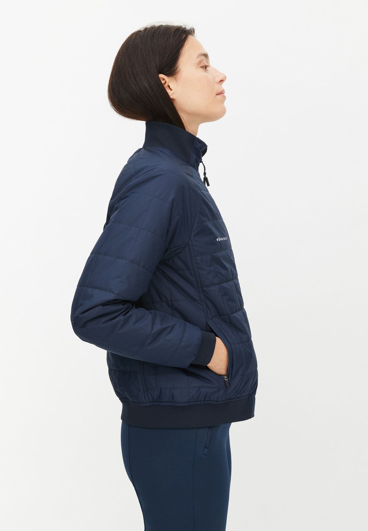 Frosty Quilt Jacket, Navy