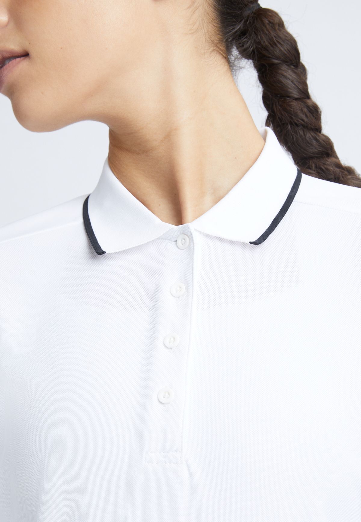 Miriam Long Sleeve Poloshirt, White