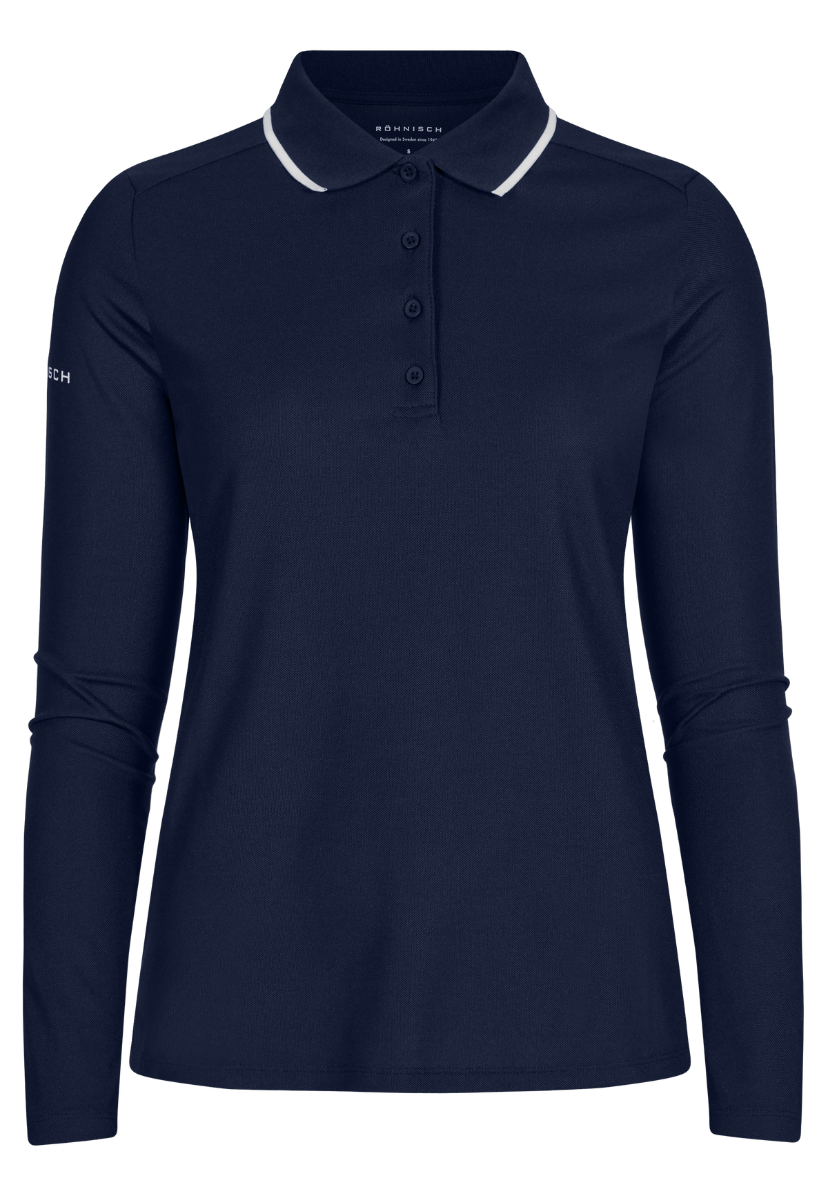 Miriam Long Sleeve Poloshirt, Navy