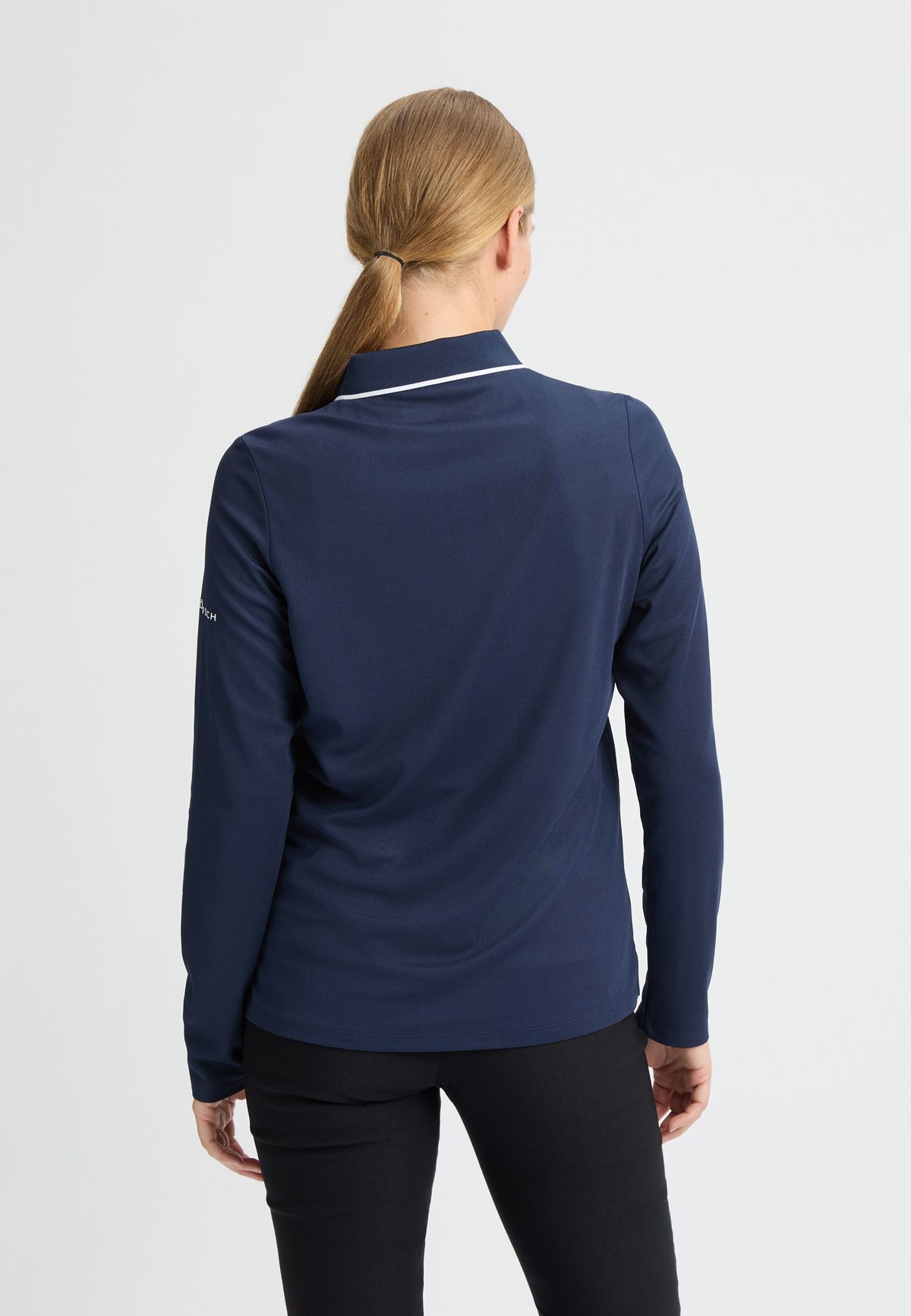 Miriam Long Sleeve Poloshirt, Navy