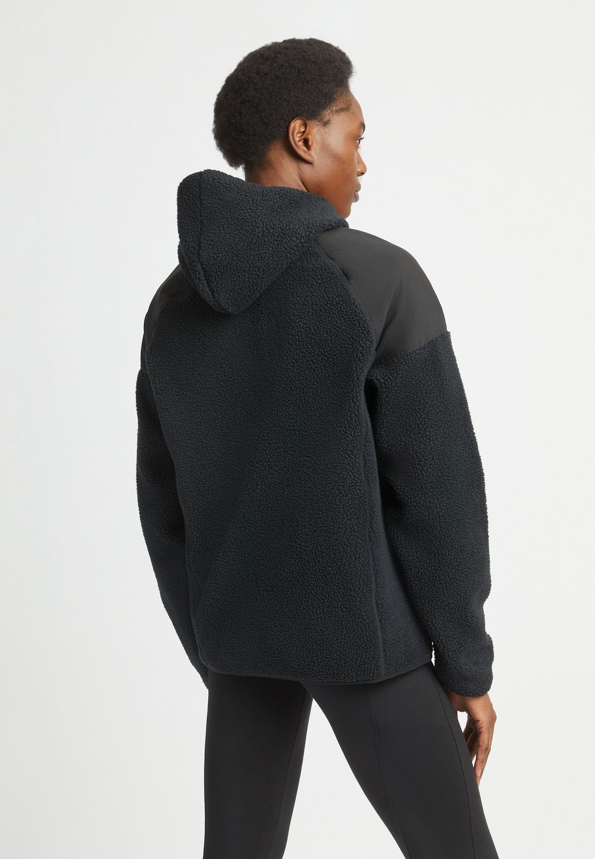 Wazzi Pile Hoodie, Black