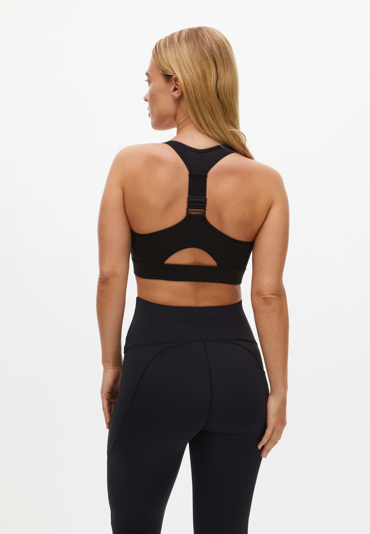 Front Zip Sportsbra, Black