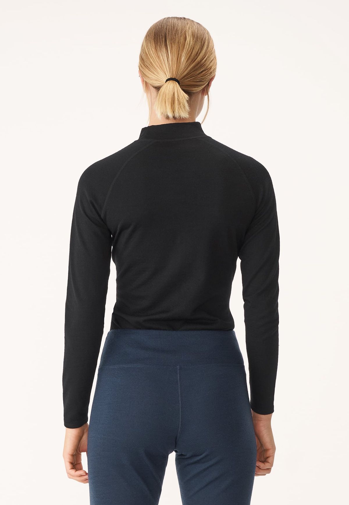 Ally merino base top, Black