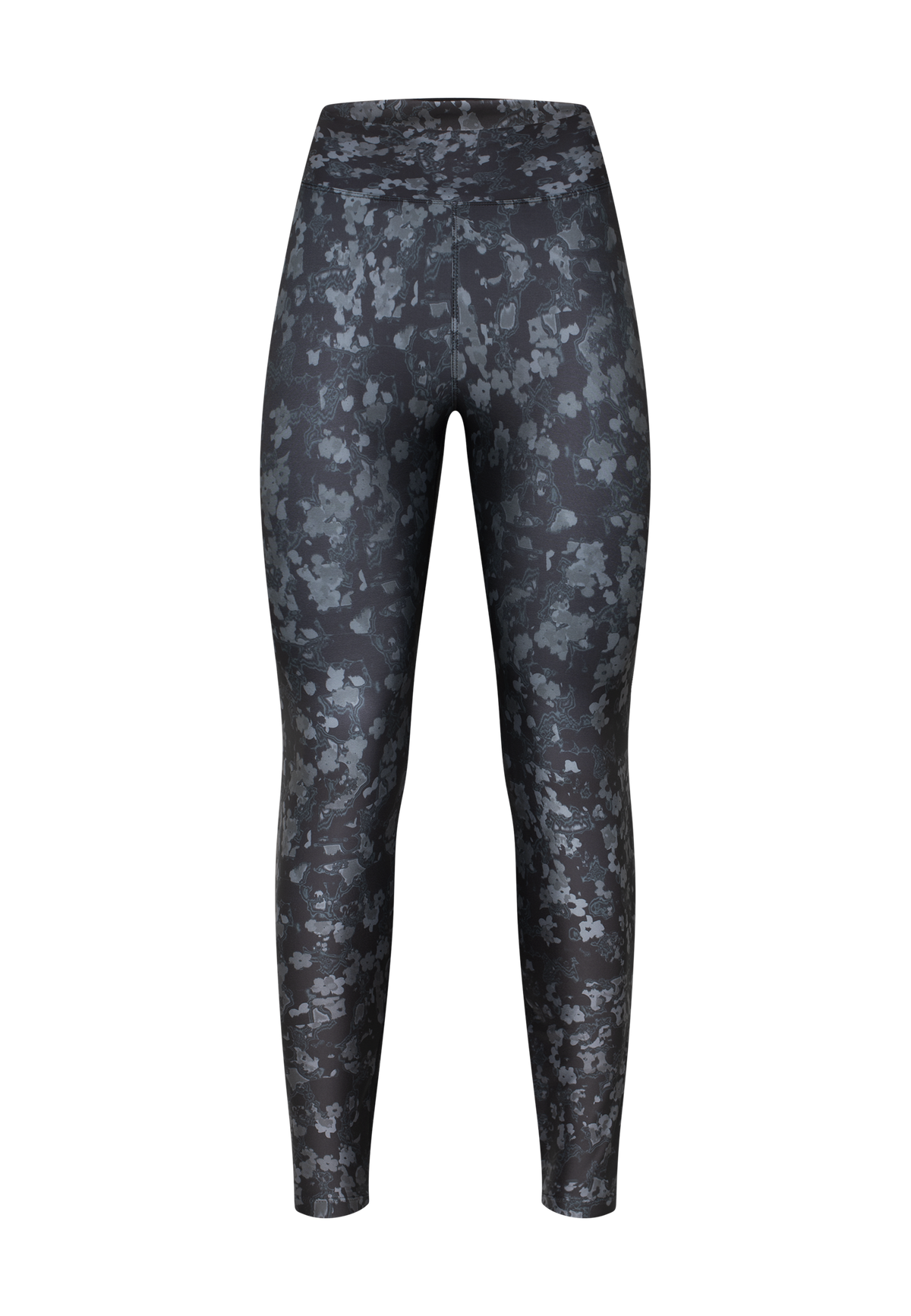 Printed High Waist Tights, Black Bloom