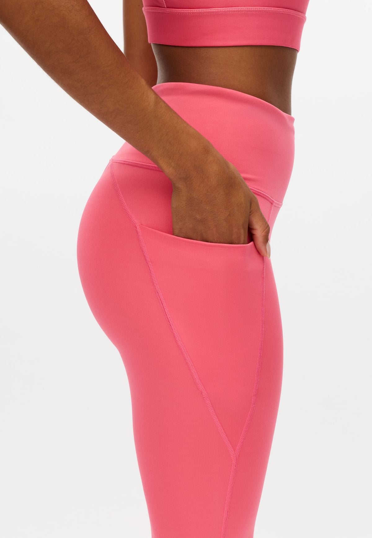 Flattering High Waist Tights, Fruit Dove