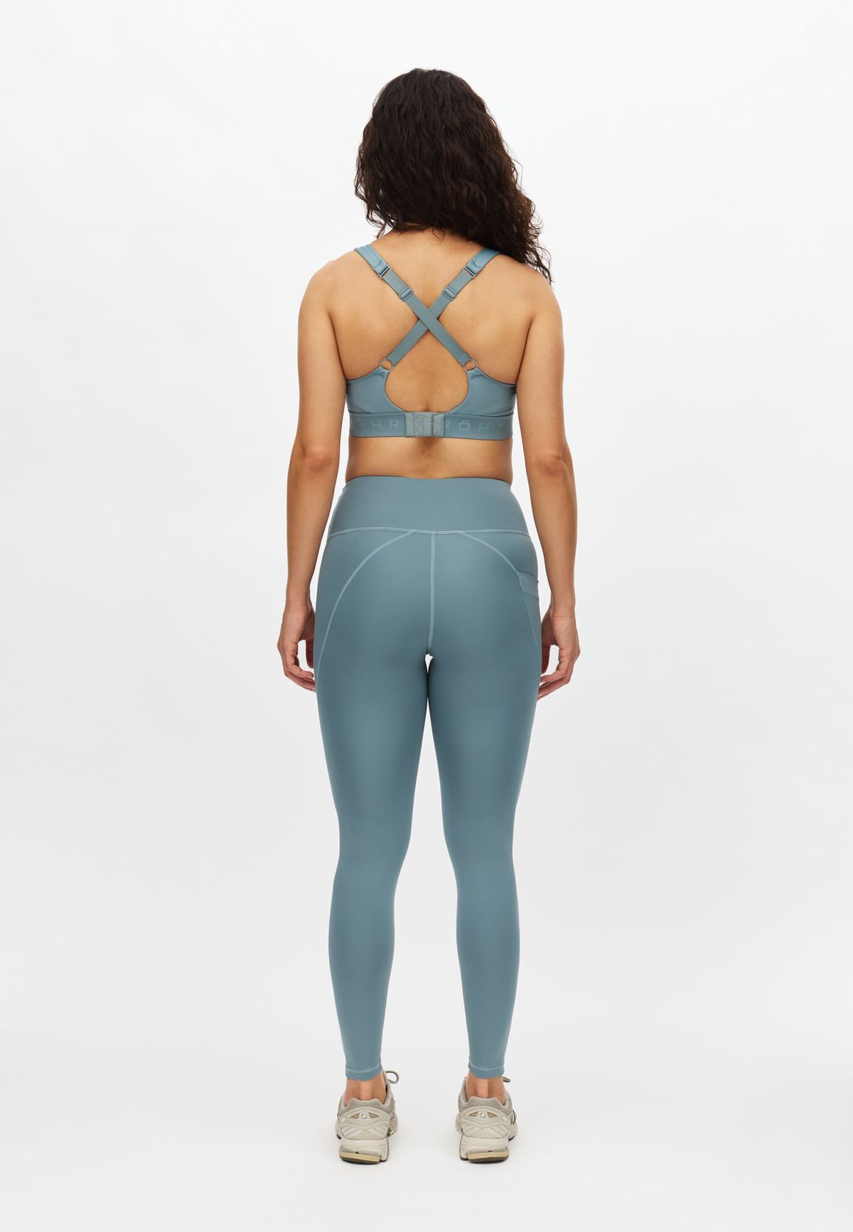 Flattering High Waist Tights, Stormy Sea