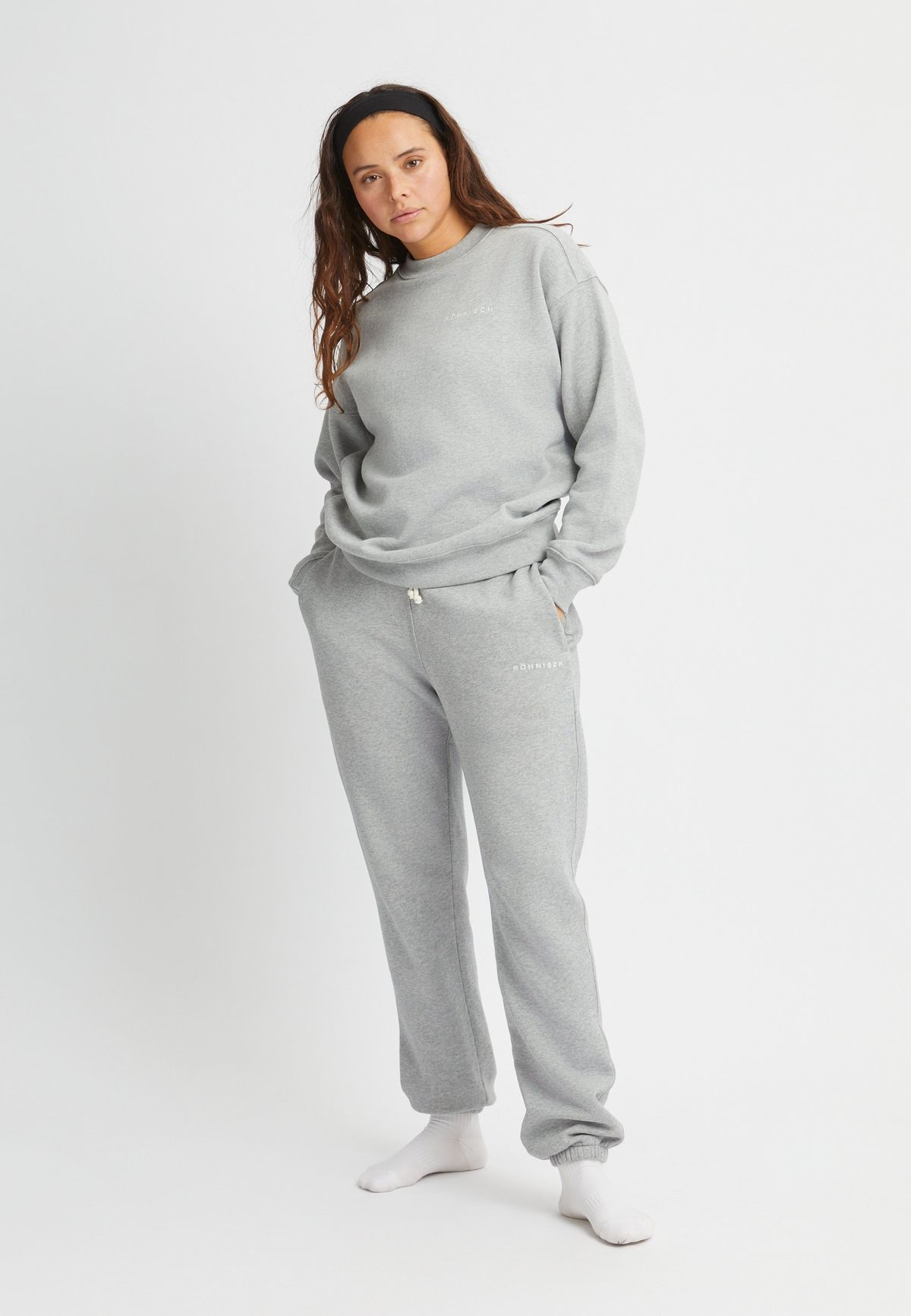 Iconic Sweatpants, Grey Melange