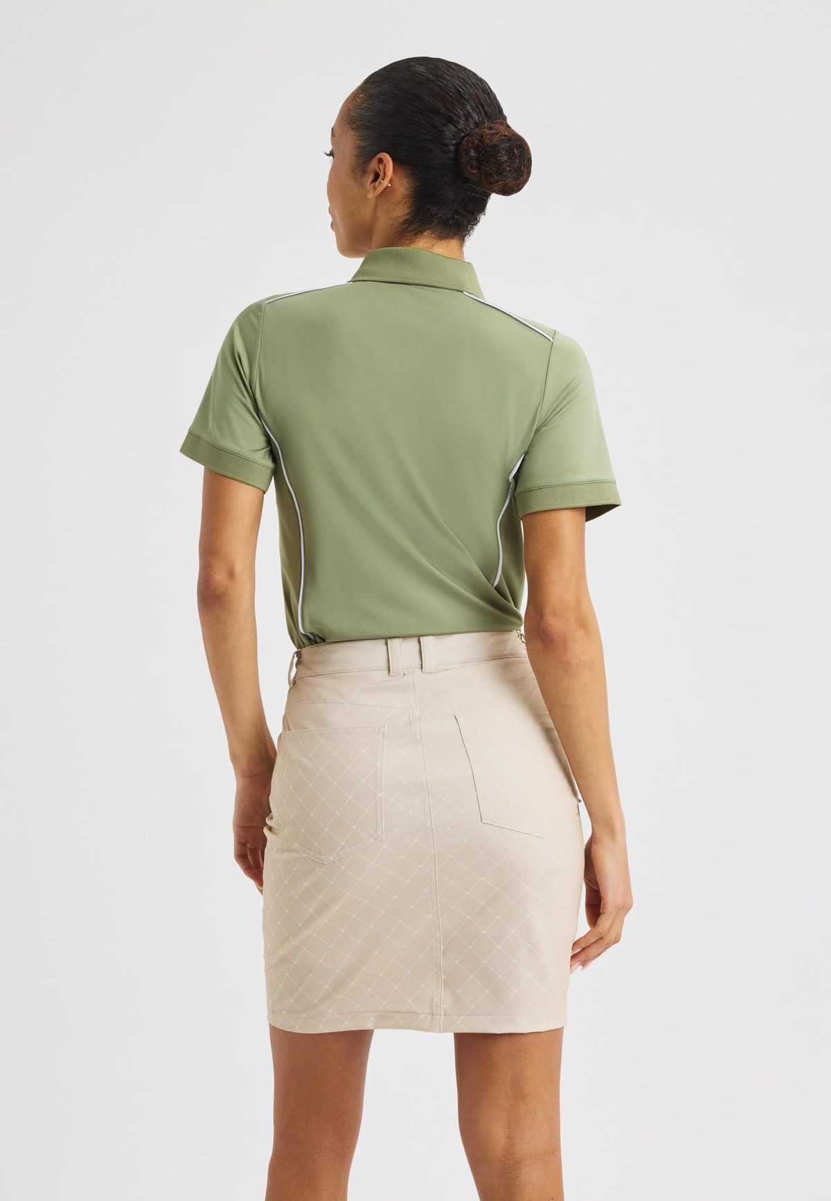 Chie Comfort Skort, Micro R Check Oat