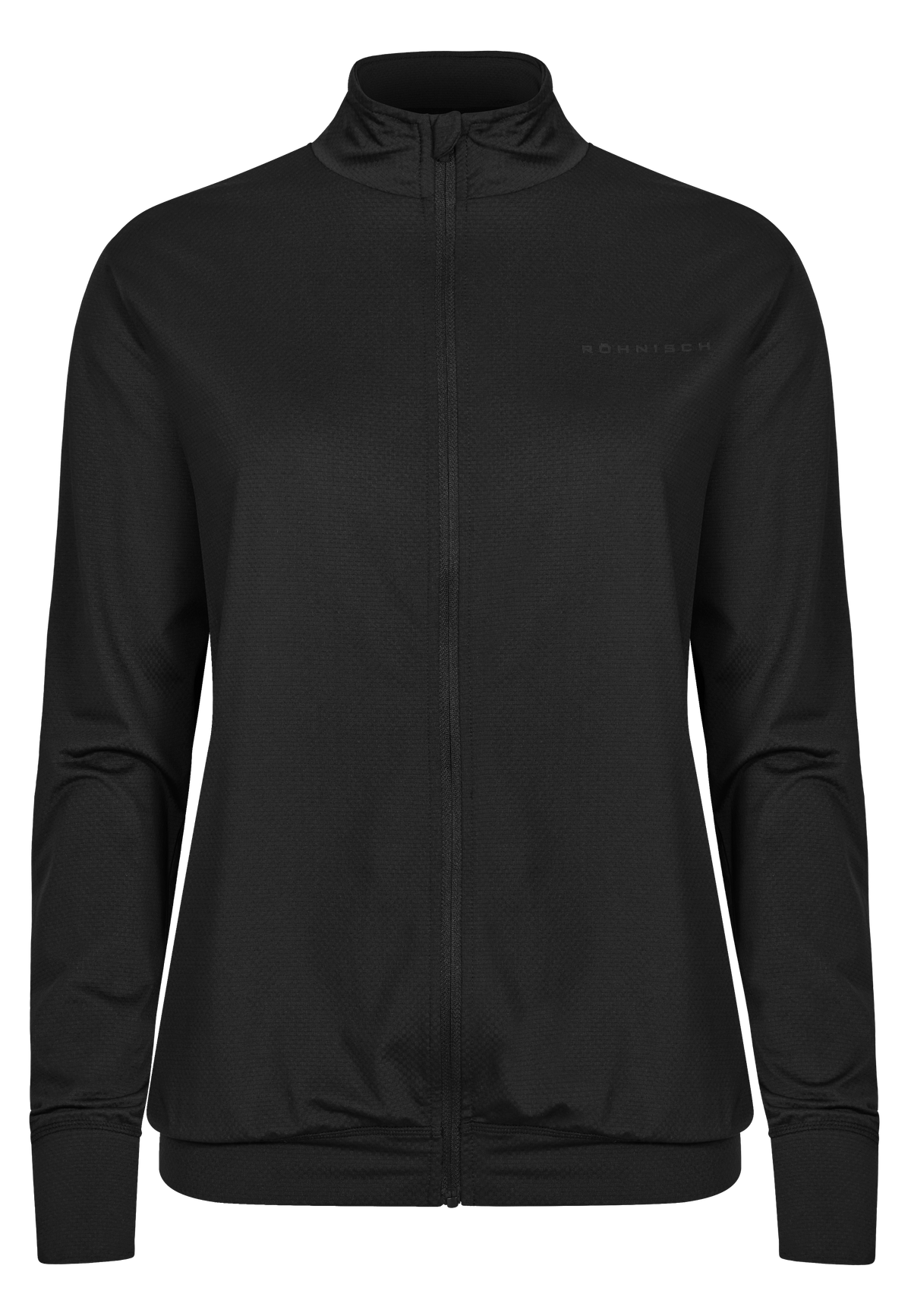 Jacquard Full Zip, Black