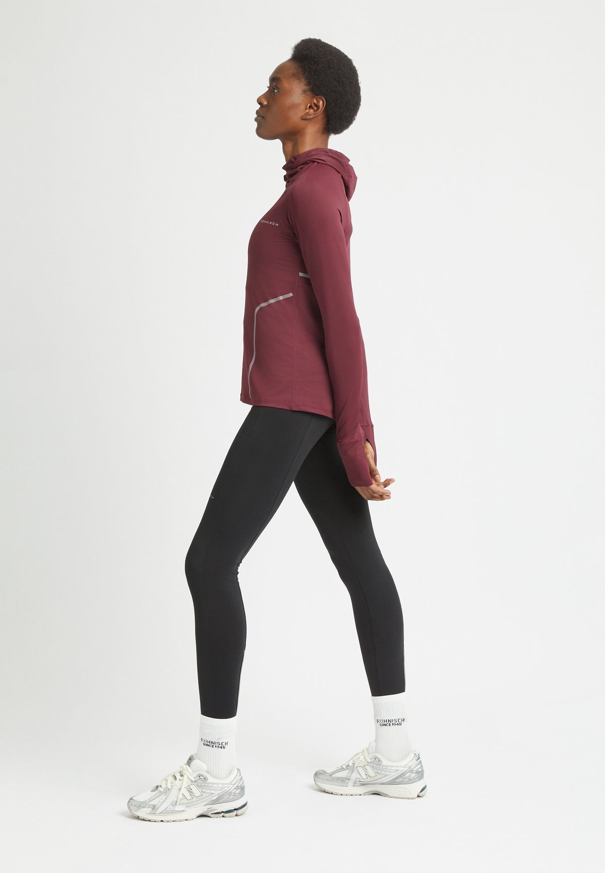 Jacquard Hood Long Sleeve, Port Royale