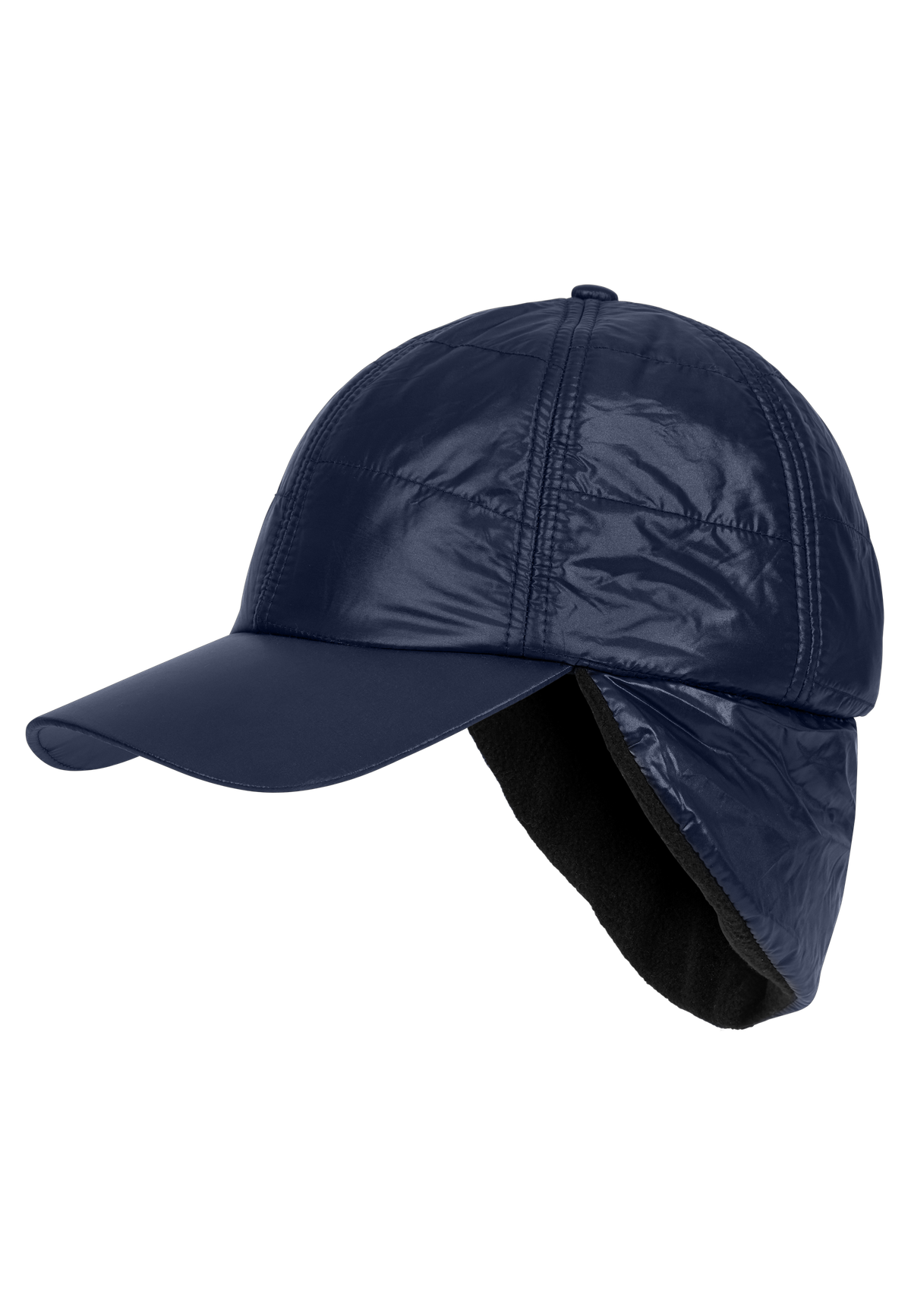 Quilted Warm Cap, Navy