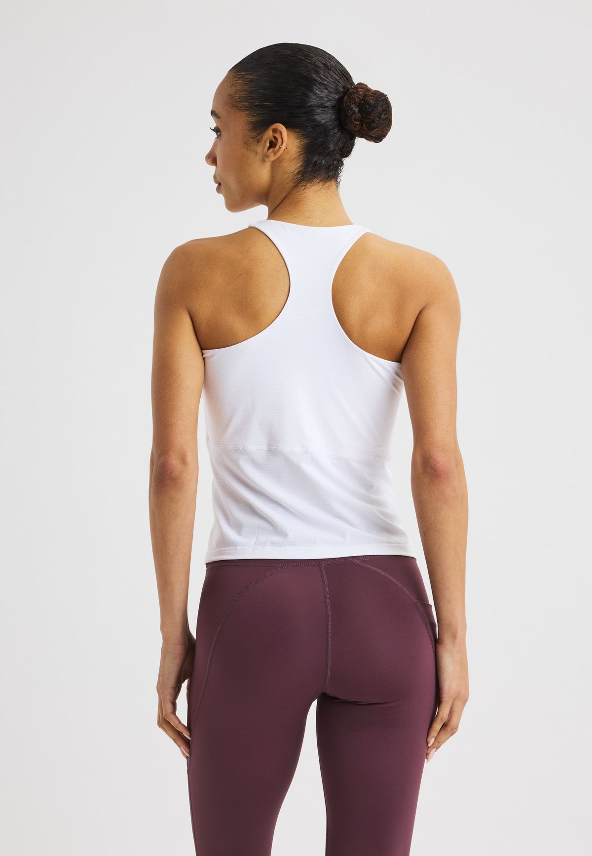 Jacquard Tank, White