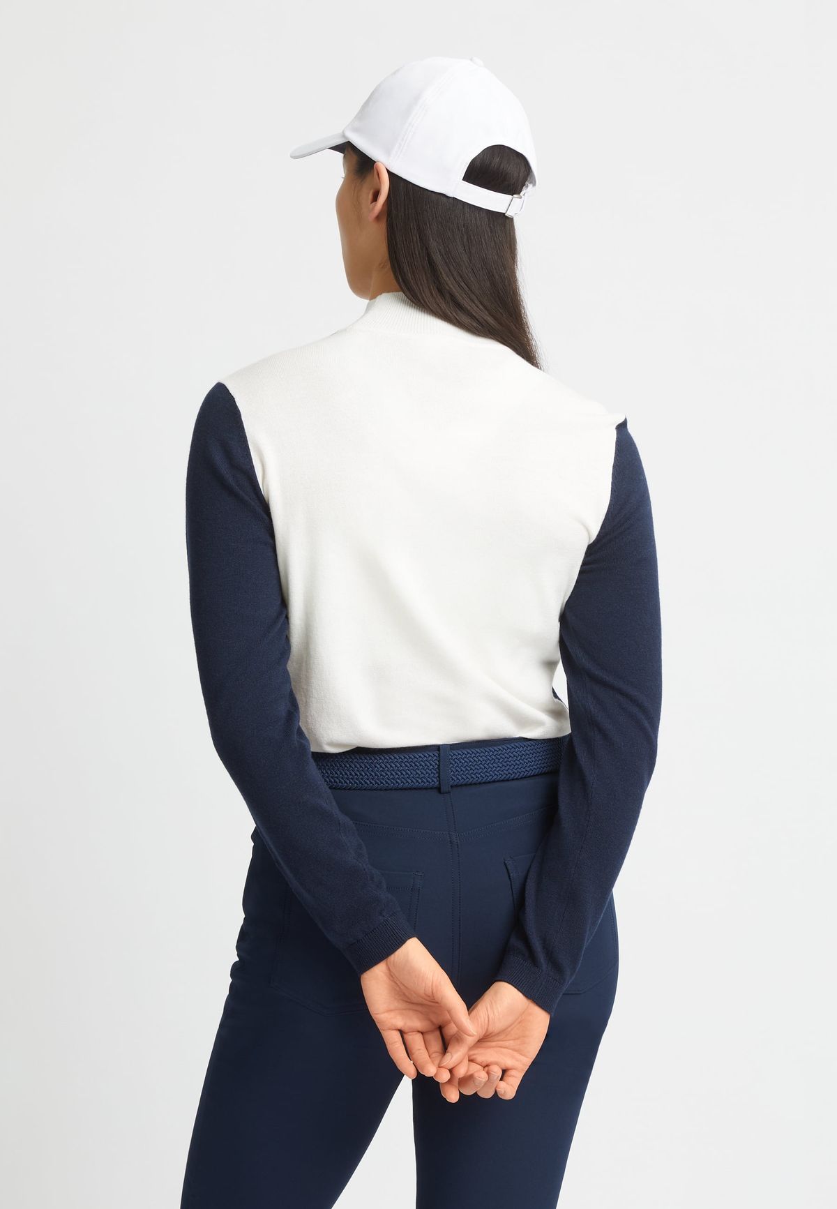 Ana Knitted Top, Navy