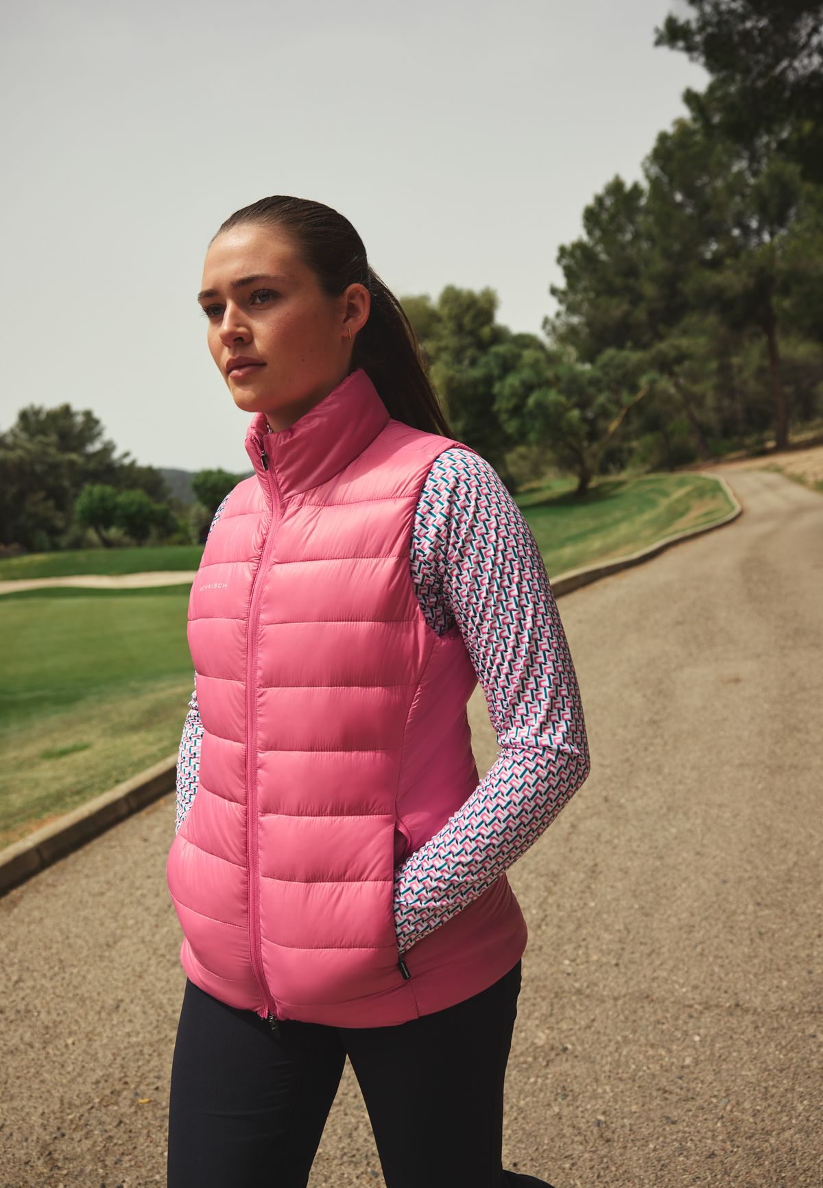 Airlite Golf Padded Vest, Rose