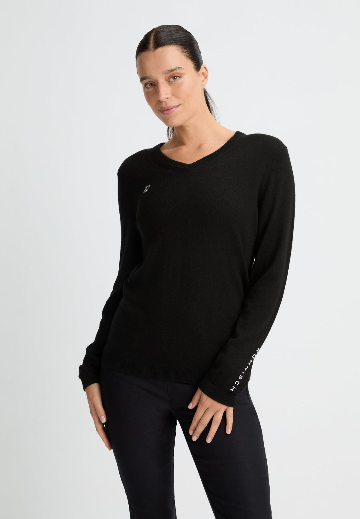Adela Knitted Sweater, Black
