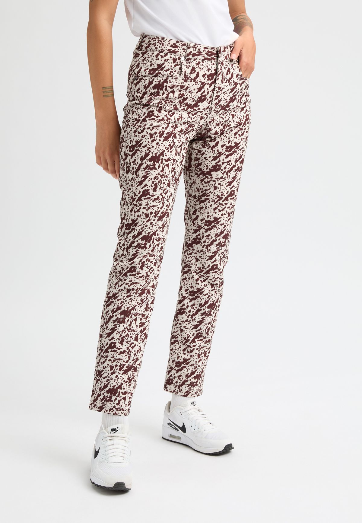 Chie Brushed Pant, Micro Beetle Print