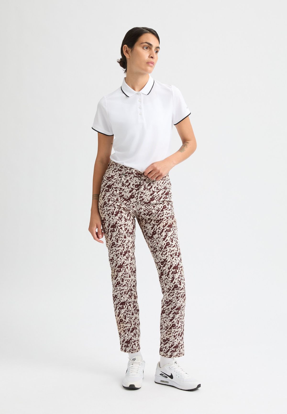 Chie Brushed Pant, Micro Beetle Print