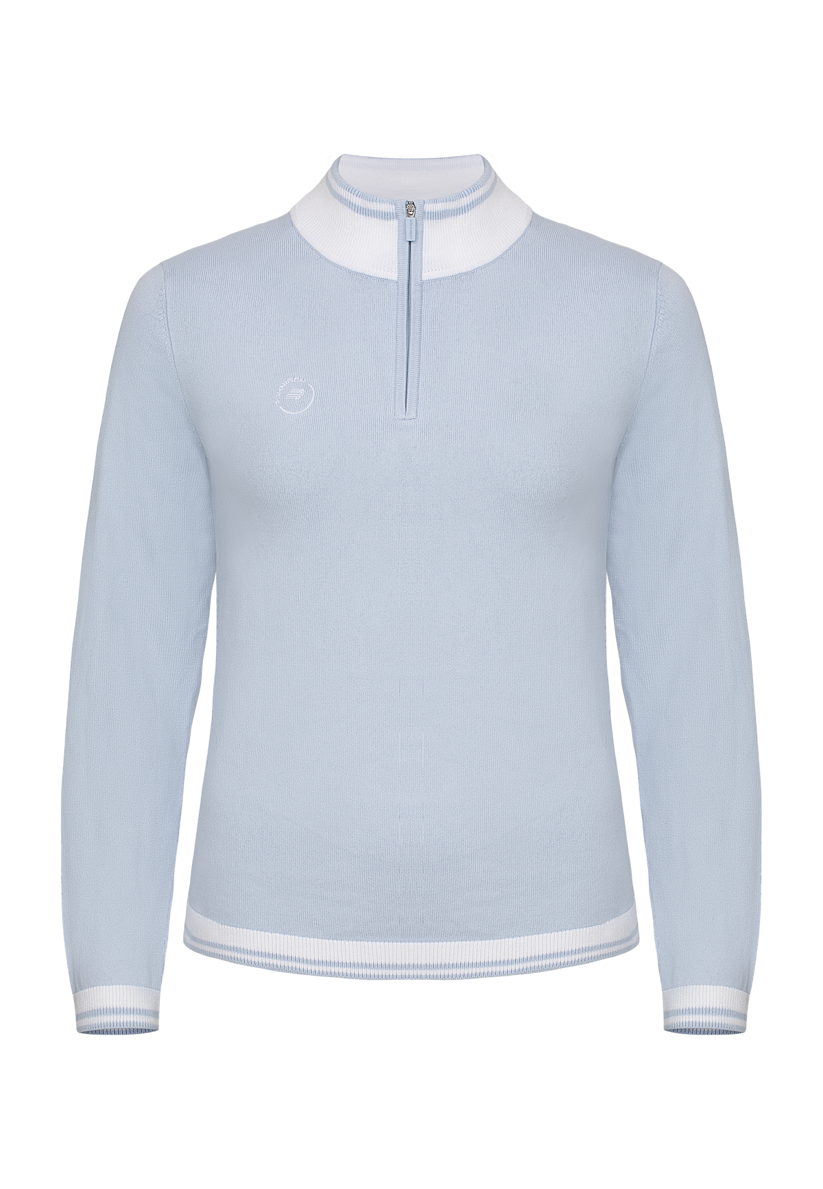 Kora Knitted Half Zip, Skyway