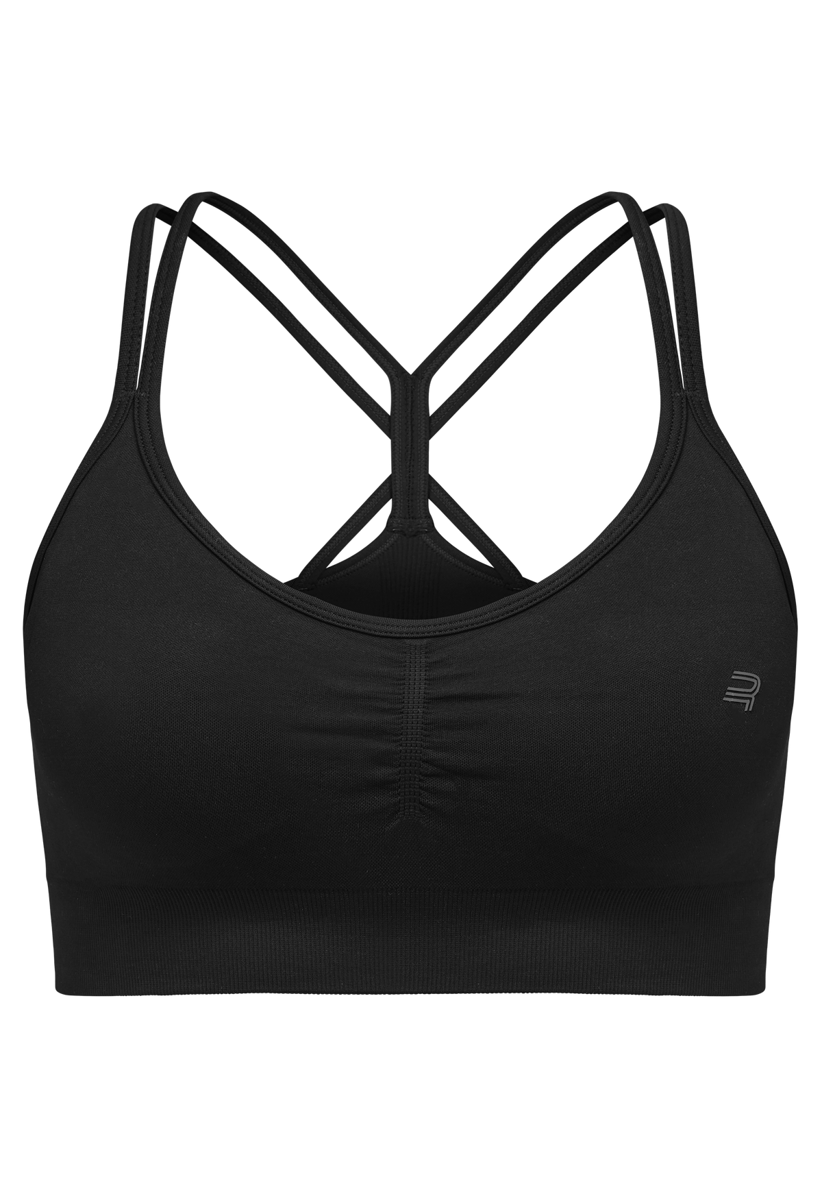 Seamless Strap Sportsbra, Black