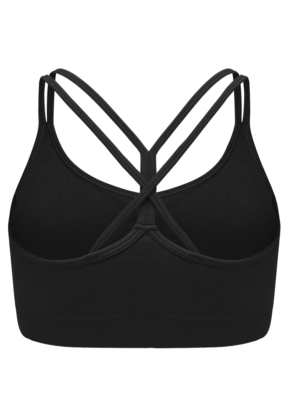 Seamless Strap Sportsbra, Black