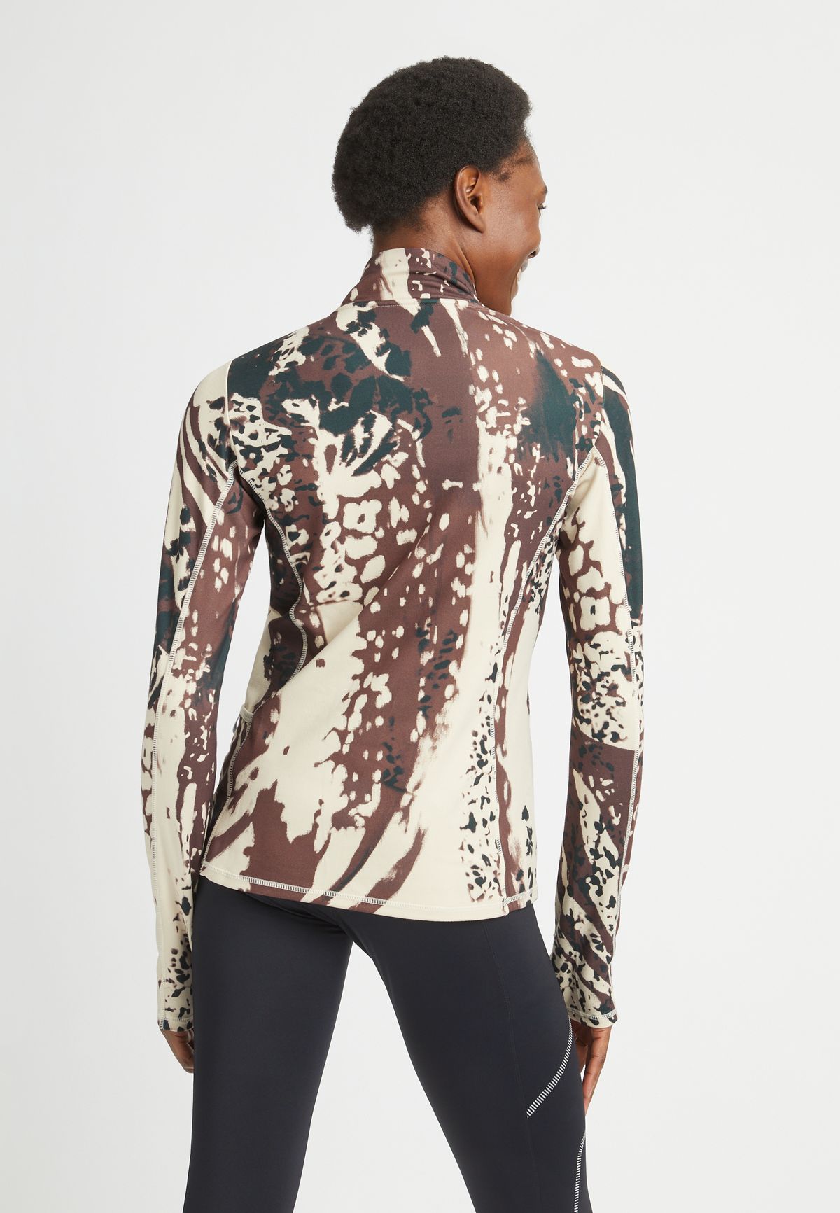 Warming Tech Half Zip, Beetle Print