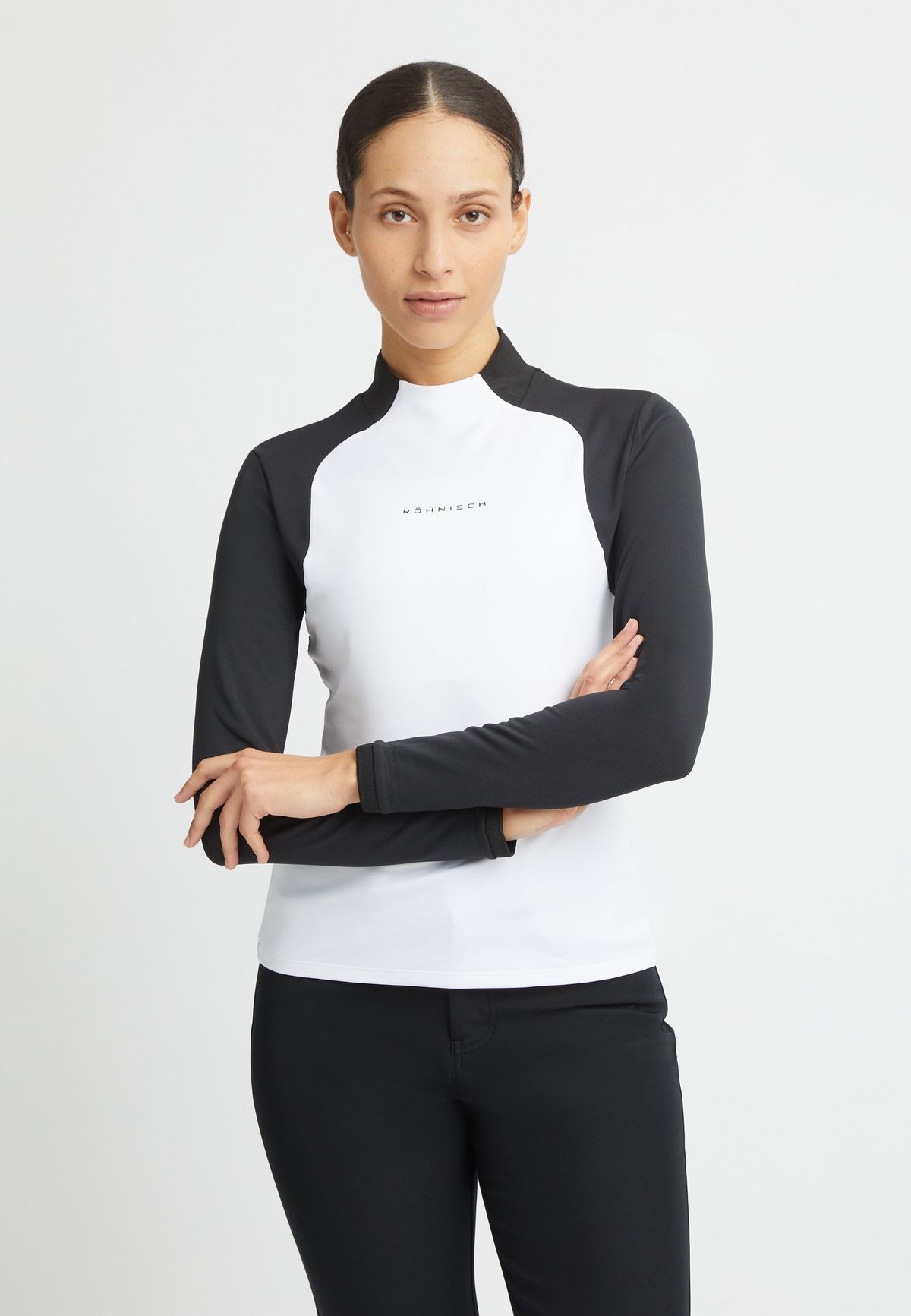 Ellie Brushed Long Sleeve Top, White