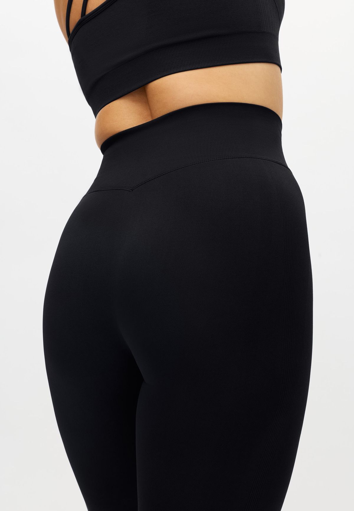 Seamless High Waist Tights, Black
