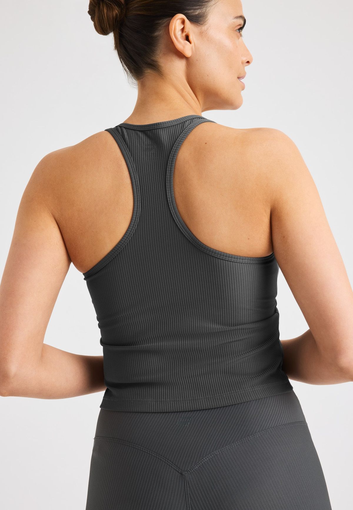 Ribbed R Tank, Dark Shadow