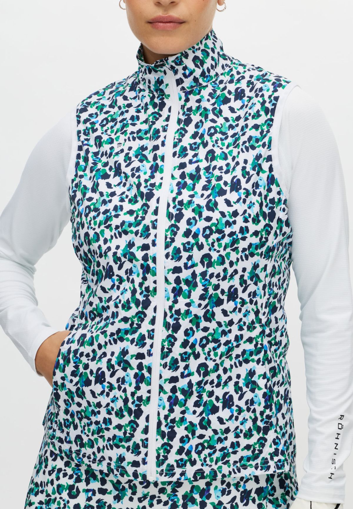 Packable Ultralight Vest, Leo Blue/Green