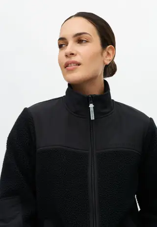 Phoebe Pile Jacket, Black