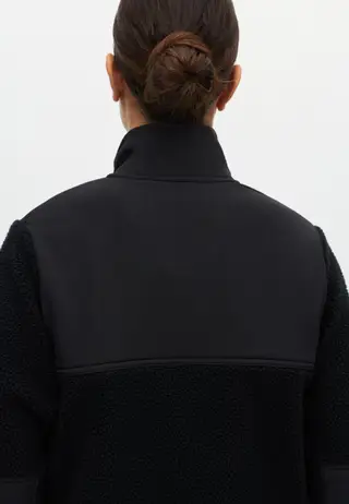 Phoebe Pile Jacket, Black