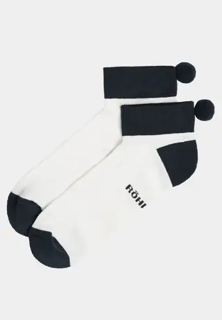 2-pack Functional Pompom Socks, Navy