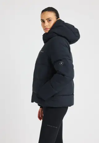 Short Puffer Jacket, Black