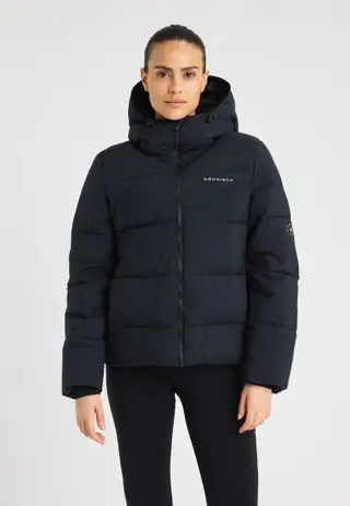 Short Puffer Jacket, Black