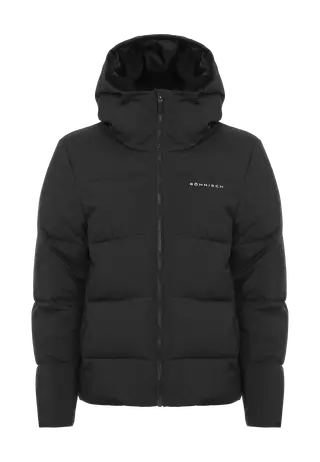 Short Puffer Jacket, Black