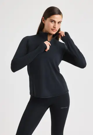 Layering Half Zip, Black