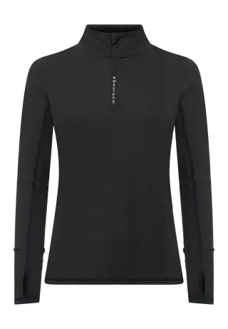 Layering Half Zip, Black