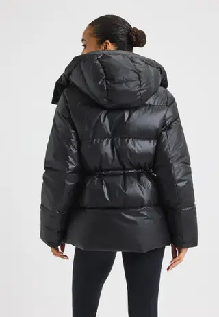 Saf Short Parka, Black