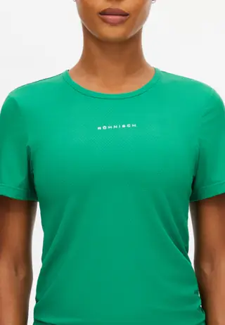 Jacquard Short Sleeve Top, Jolly Green