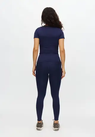 Jacquard Short Sleeve Top, Indigo