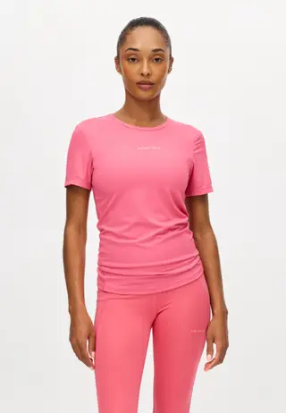 Jacquard Short Sleeve Top, Fruit Dove