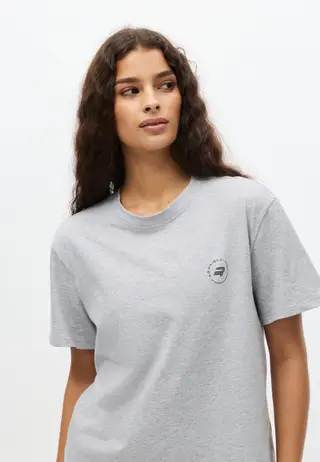 Rohnisch Cotton Tee, Grey Melange