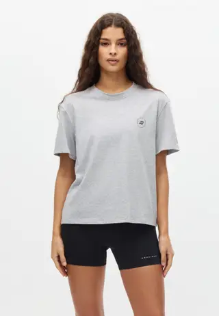 Rohnisch Cotton Tee, Grey Melange
