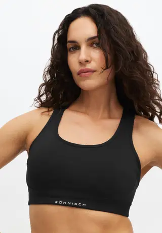 Flattering Mesh Sportsbra, Black